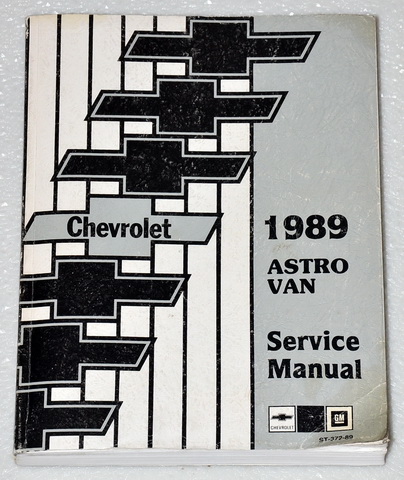 1989 Chevrolet Astro Van Factory Service Manuals Factory Dealer Shop Service Manual