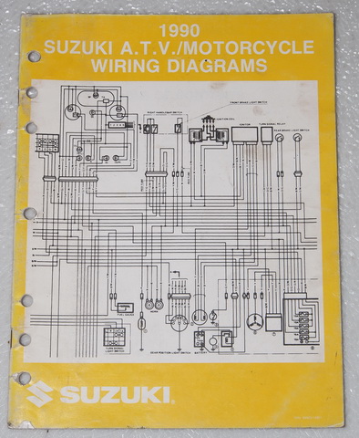 1990 SUZUKI Motorcycle and ATV Electrical Wiring Diagrams Manual 90 