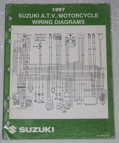 1997 SUZUKI Motorcycle ATV Wiring Diagrams Manual Electrical ...