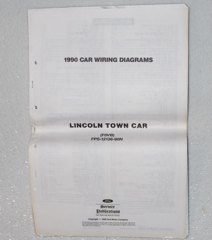 1990 Lincoln Town Car Electrical Wiring Diagrams
