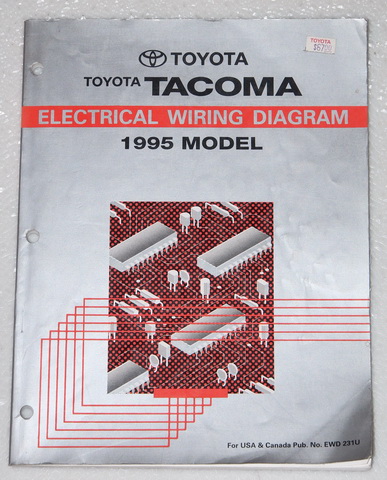 1995 Toyota Tacoma Electrical Wiring Diagrams Original Manual - Factory ...