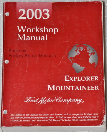 2003 Ford explorer maintenance manual #7