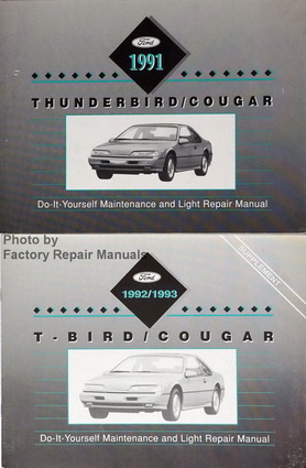 1991-1993 Ford Thunderbird and Mercury Cougar Maintenance & Light Repair Manual