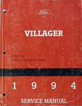 1994 Mercury Villager Factory Service Manual