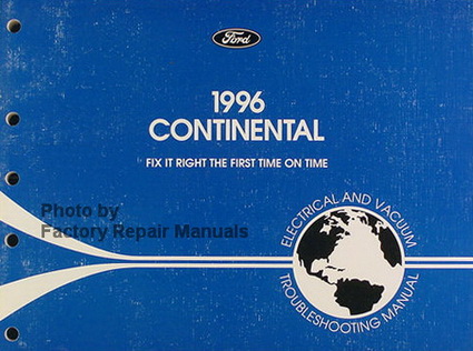 1996 Lincoln Continental Electrical & Vacuum Troubleshooting Manual
