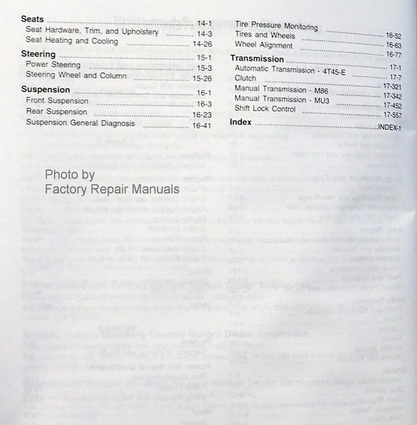 2009 Chevrolet Cobalt & Pontiac G5 Factory Service Manuals Table of Contents Page 2