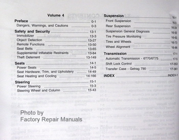 2011 Buick Enclave, Chevy Traverse & GMC Acadia Factory Service Manuals Table of Contents Page 2