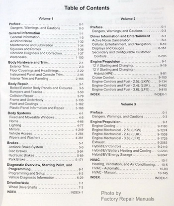 2014 Chevy Impala Factory Service Manual Set Original Shop Repair