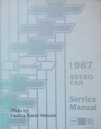 1987 Chevrolet Astro Van Factory Service Manual