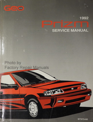 1992 Geo Prizm Factory Service Manual