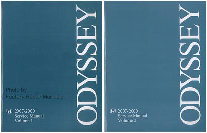 2007 2008 Honda Odyssey Factory Service Manuals