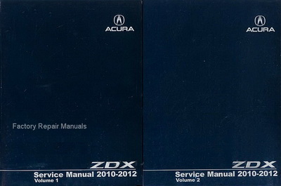 2010 2011 2012 Acura ZDX Factory Shop Service Manuals