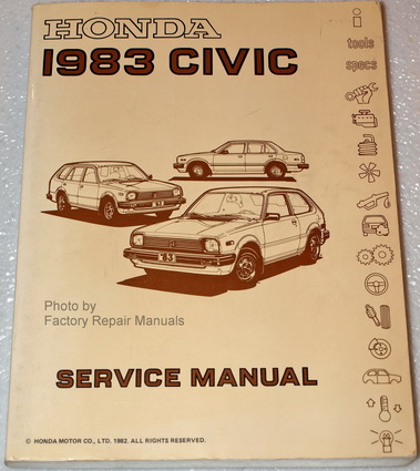 1983 Honda Civic Factory Shop Service Manual