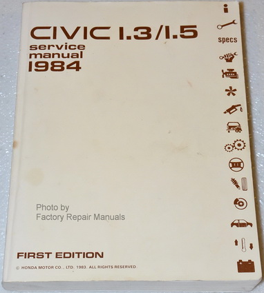 1984 Honda Civic Factory Shop Service Manual