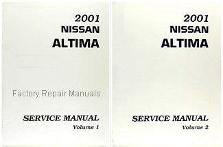 2001	Nissan Altima Factory Service Manuals