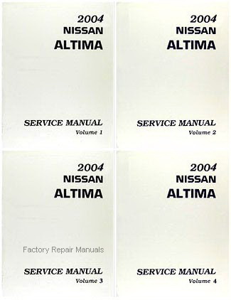 2004	Nissan Altima Factory Service Manuals