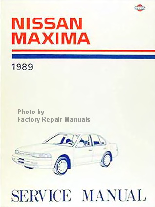 1989 Nissan Maxima Factory Shop Service Manual