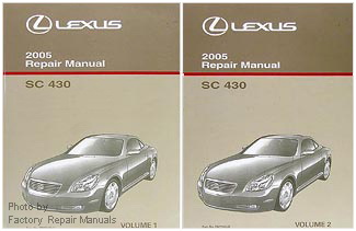 2005 Lexus SC430 Factory Service Repair Manuals