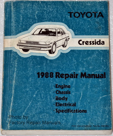 1988 Toyota Cressida Factory Service Repair Manual