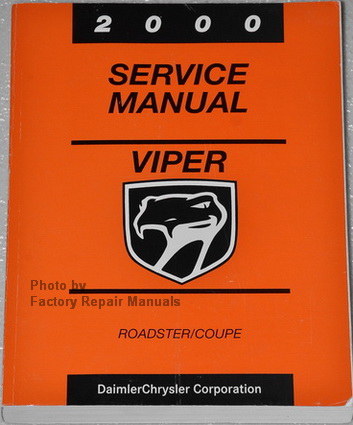 2000 Dodge Viper Factory Service Manual