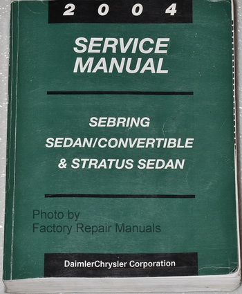 2003 Chrysler PT Cruiser Factory Shop Service Manual
