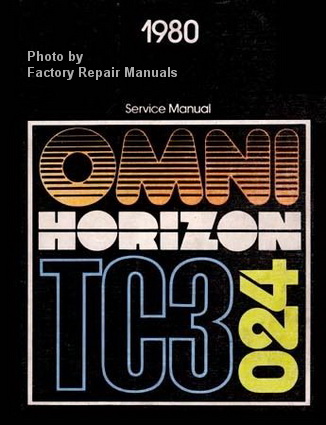1980 Dodge Omni 024 - Plymouth Horizon TC3 Factory Service Manual