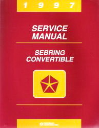 1997 Chrysler Sebring & Dodge Avenger Factory Dealer Shop Service Manual