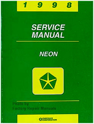 1998 Dodge Plymouth Neon Factory Service Manual