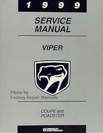 1999 Dodge Viper Factory Service Manual